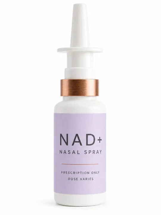 NAD+ nasal spray bottle